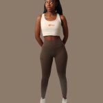 One Size Fits All  Leggings -- Mocha