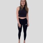 Double-Brushed Black Compression Leggings