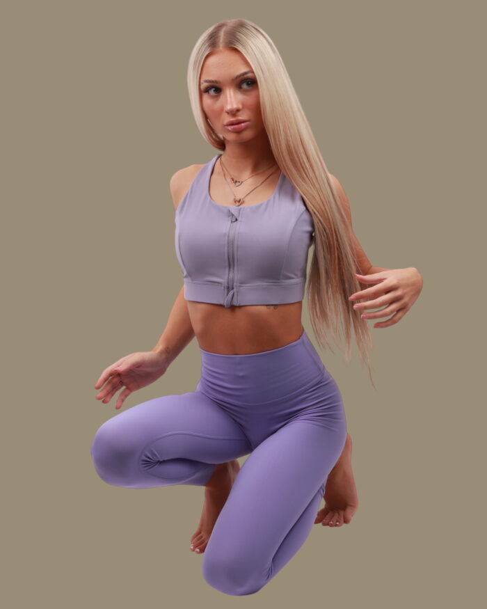 One Size Fits All Leggings - Purple - Image 2